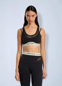 Palm Angels Palm Angels Women Logo Mix Layer Active Top