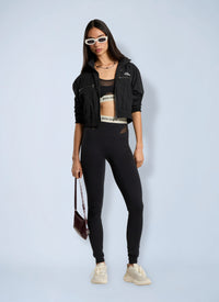 Palm Angels Palm Angels Women Logo Mix Layer Active Top