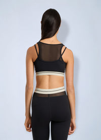 Palm Angels Palm Angels Women Logo Mix Layer Active Top
