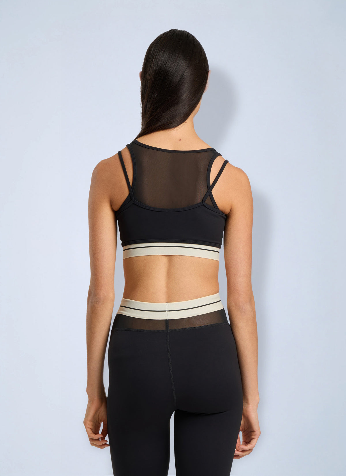 Palm Angels Palm Angels Women Logo Mix Layer Active Top