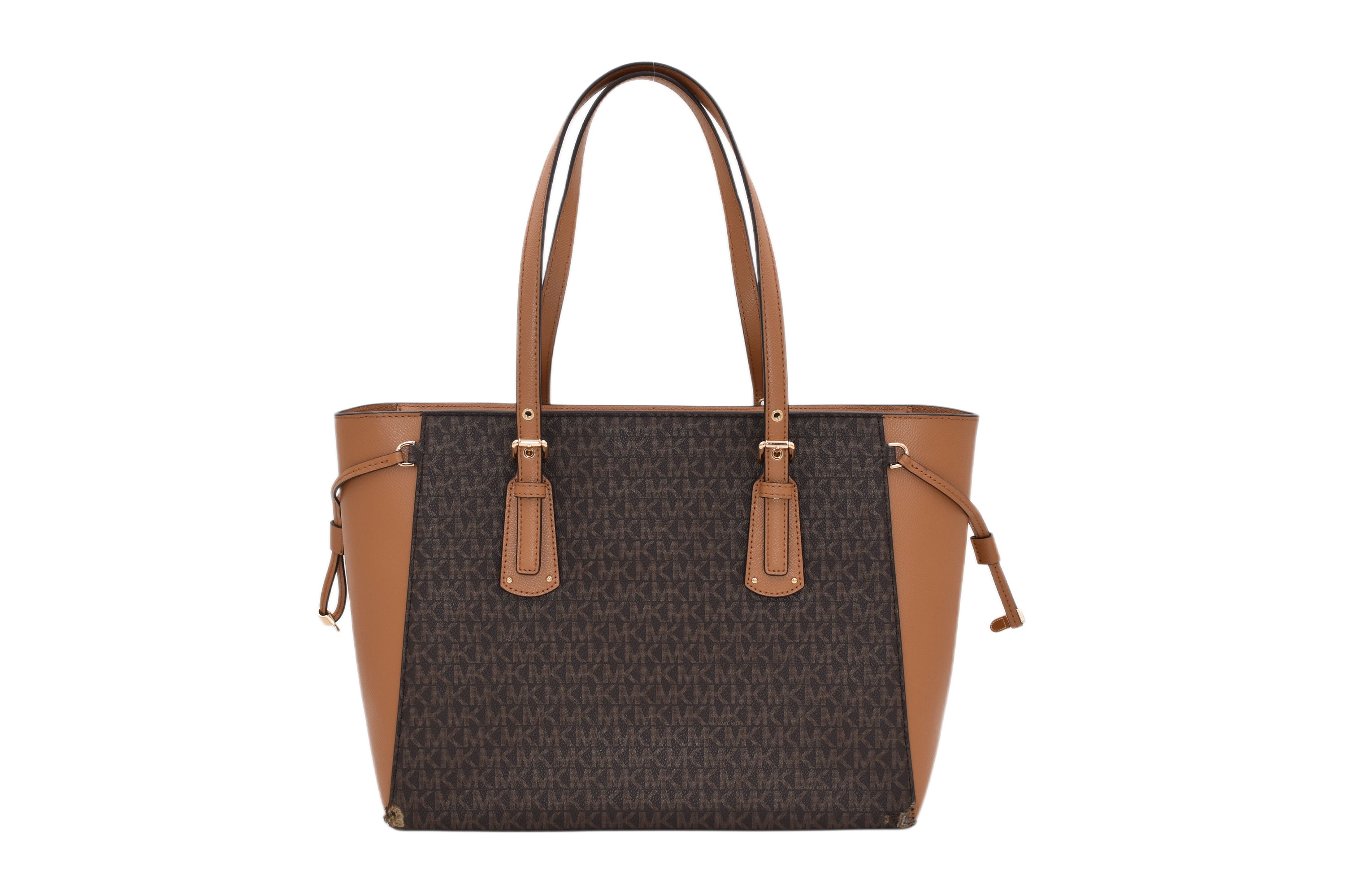 Michael Kors Voyager MK Signature Drawstring Large Tote Shoulder Bag (Authentic Pre-Loved)