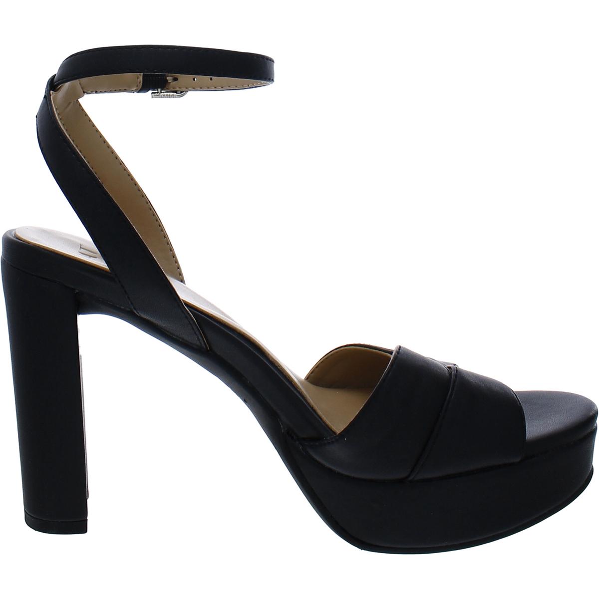 Nevena Womens Open Toe Ankle Strap Heels