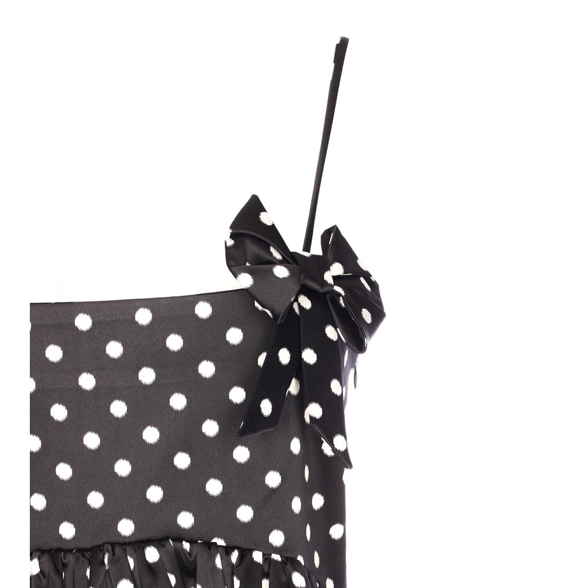 Ganni Women Polka Dots Satin Mini Dress
