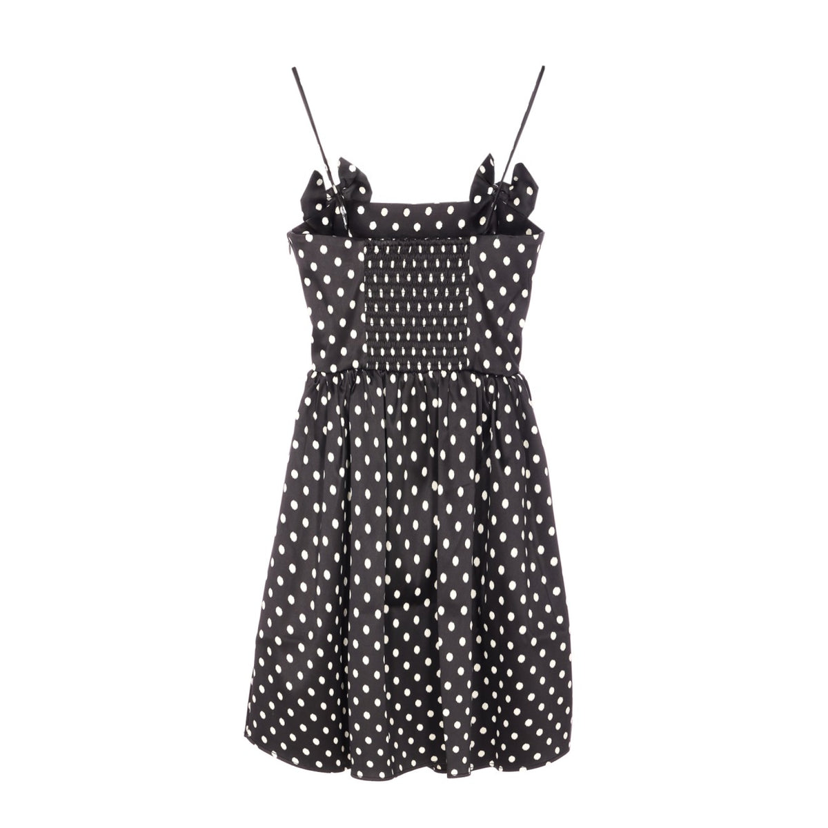 Ganni Women Polka Dots Satin Mini Dress