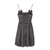 Ganni Women Polka Dots Satin Mini Dress