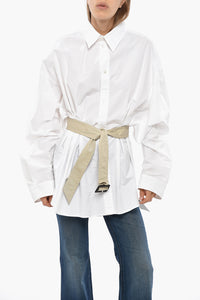 Balenciaga Poplin Blouse with Belt