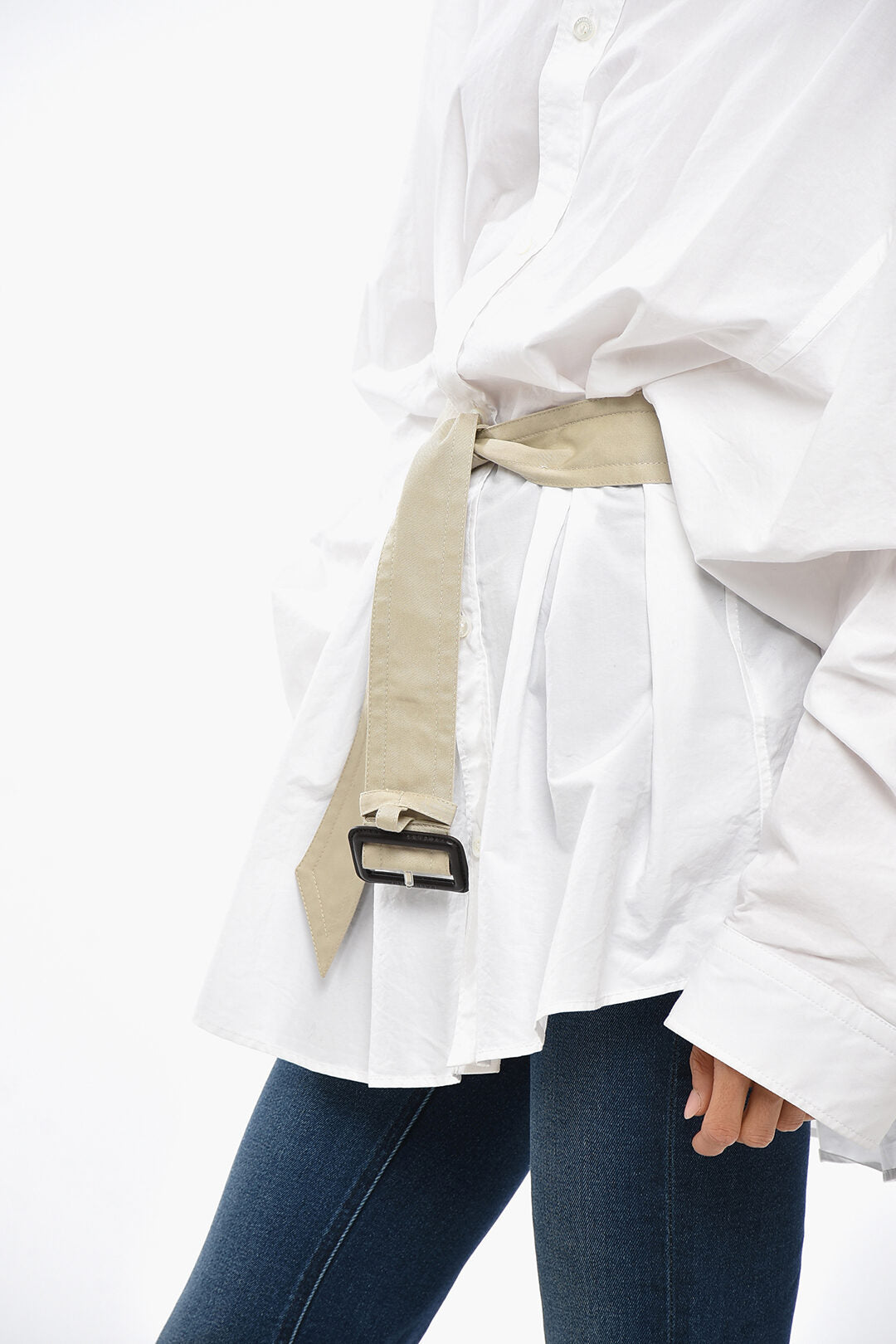 Balenciaga Poplin Blouse with Belt