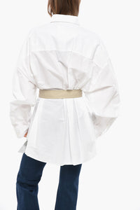 Balenciaga Poplin Blouse with Belt