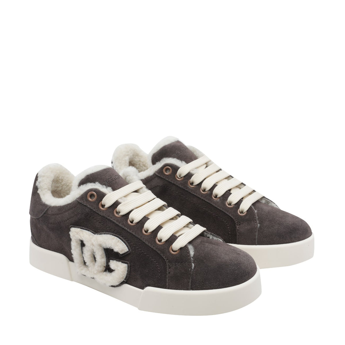 Dolce&Gabbana Dolce&Gabbana Women Portofino Light Sneakers In Calfskin And Sheepskin