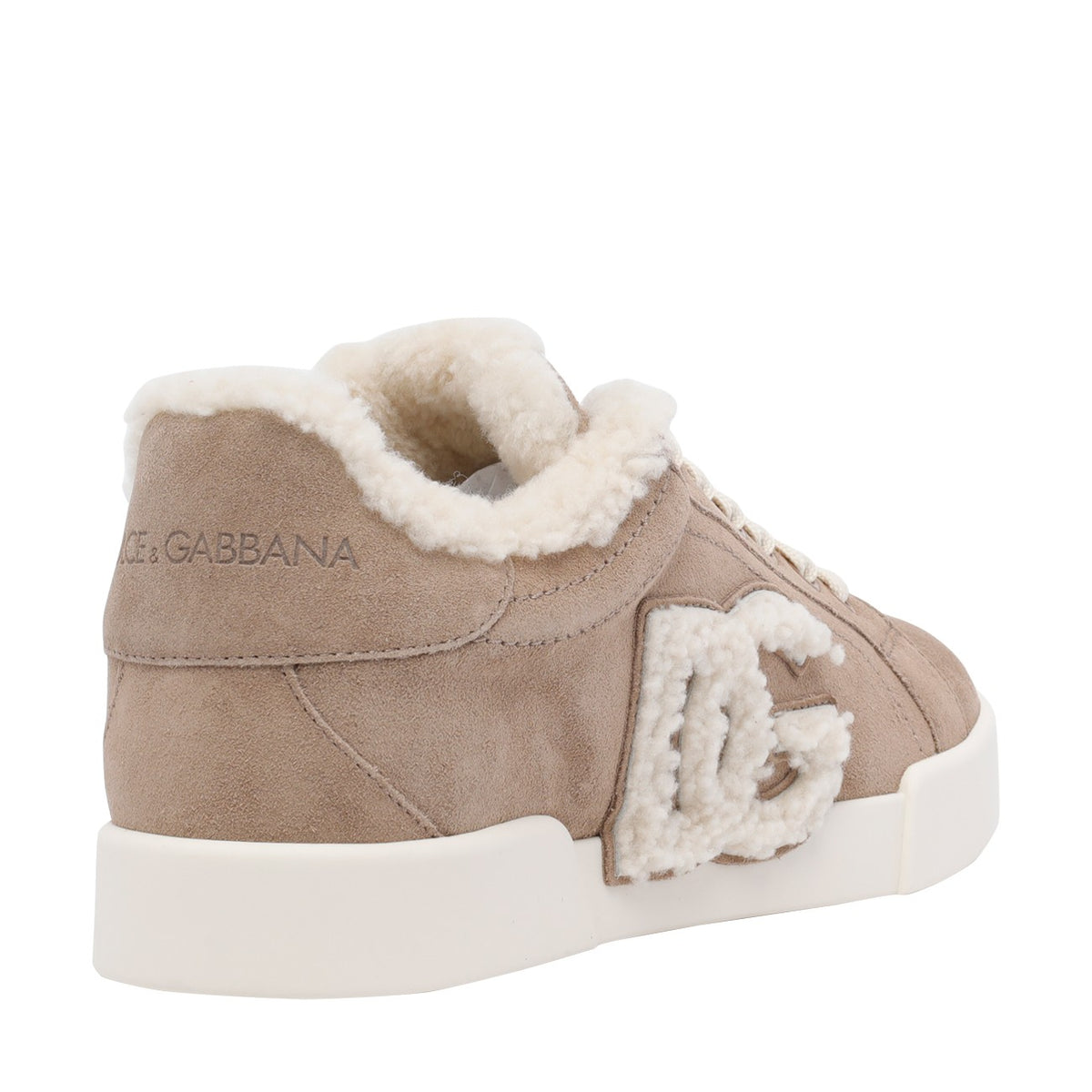 Dolce&Gabbana Dolce&Gabbana Women Portofino Light Sneakers In Leather And Sheepskin
