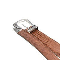 BRUNELLO CUCINELLI Brunello Cucinelli Men Engraved Buckle Leather Belt