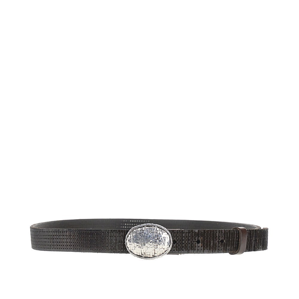 BRUNELLO CUCINELLI Brunello Cucinelli Men Texture Leather Belt
