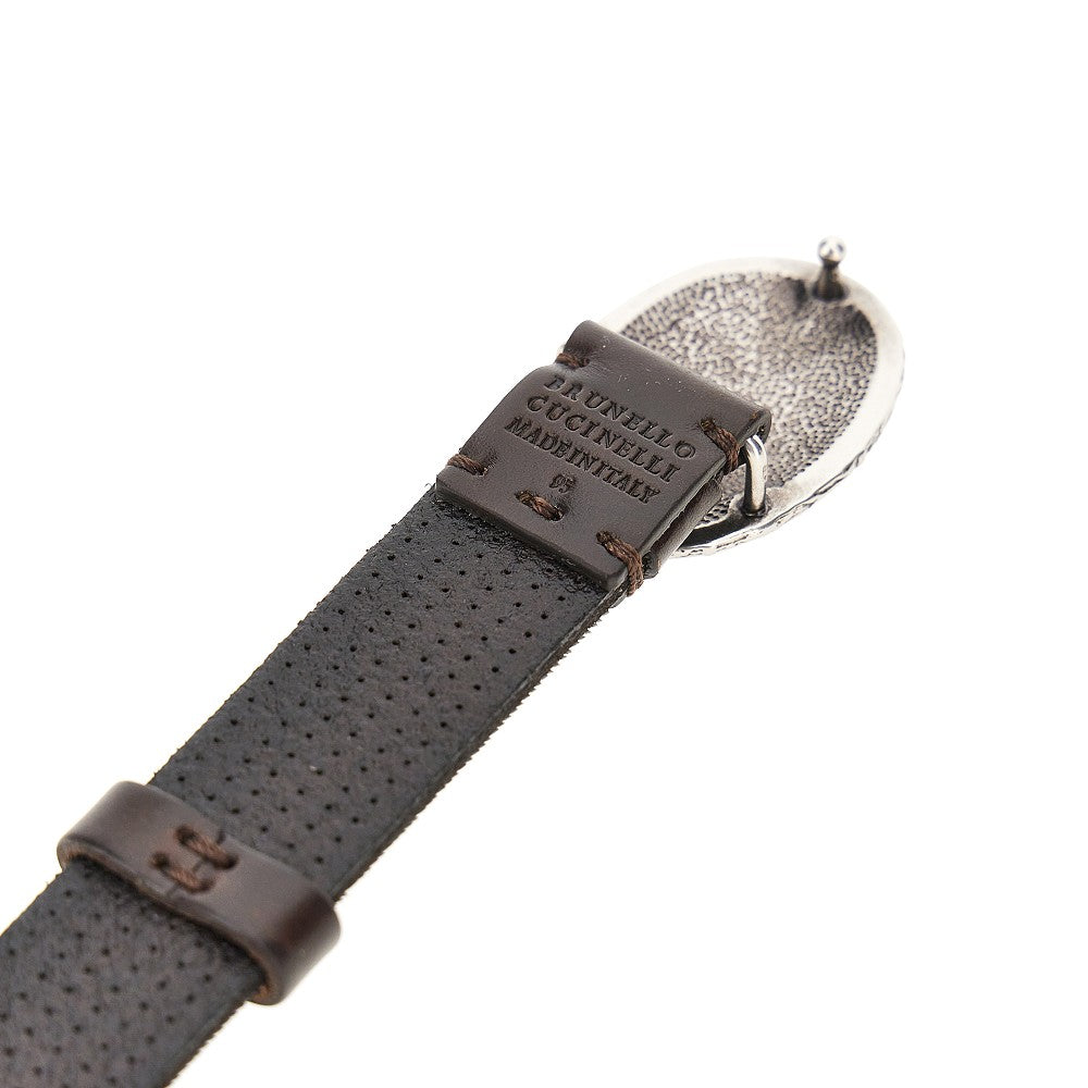 BRUNELLO CUCINELLI Brunello Cucinelli Men Texture Leather Belt