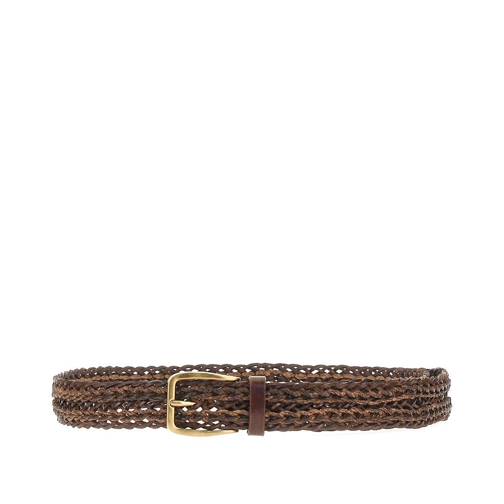 Brunello Cucinelli Men Braided Leather Belt