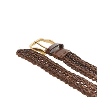 Brunello Cucinelli Men Braided Leather Belt