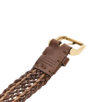 Brunello Cucinelli Men Braided Leather Belt