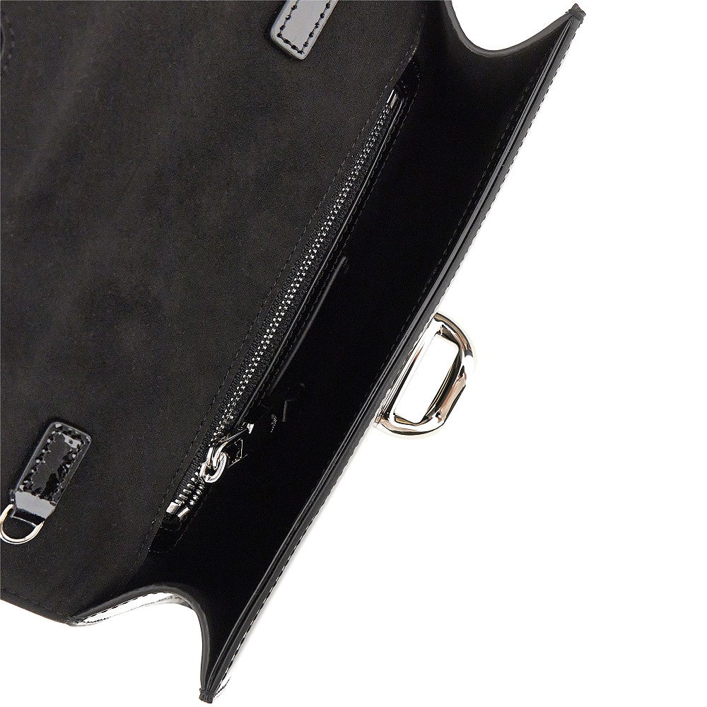 EMPORIO ARMANI Emporio Armani Women Patent Leather Clutch With Chain