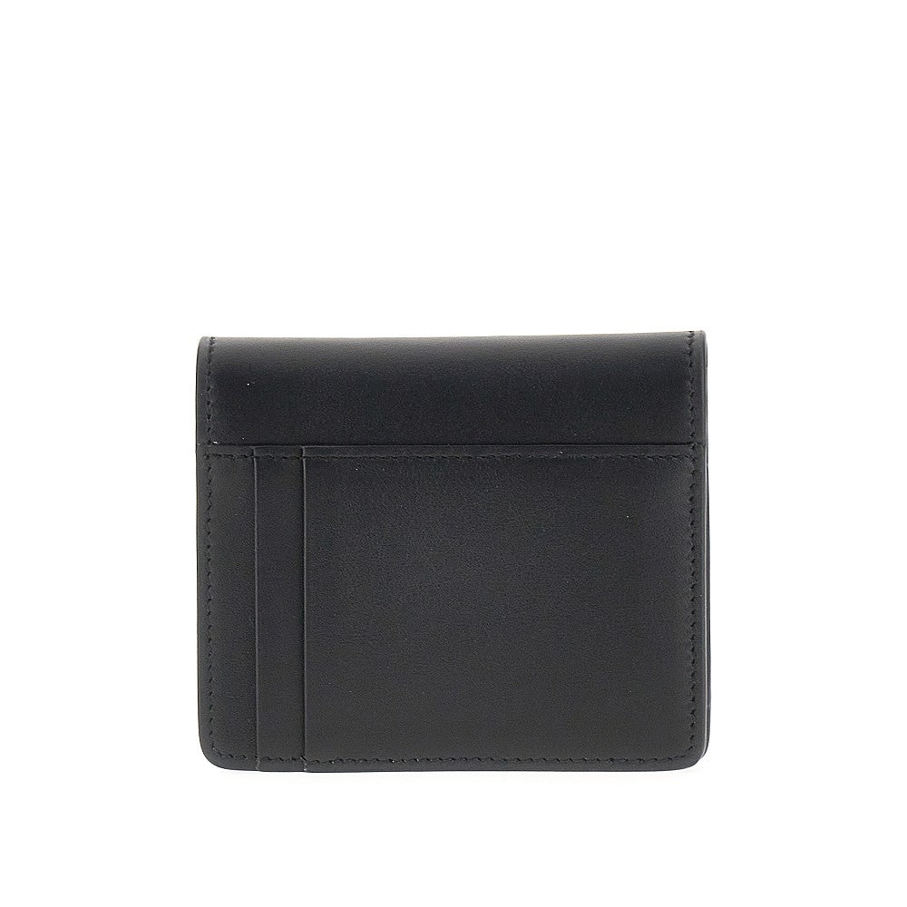 Dolce&Gabbana Women Leather Bi-Fold Cardholder With Logo