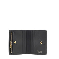 Dolce&Gabbana Women Leather Bi-Fold Cardholder With Logo