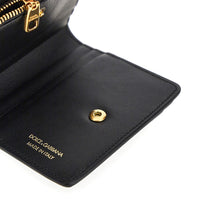 Dolce&Gabbana Women Leather Bi-Fold Cardholder With Logo
