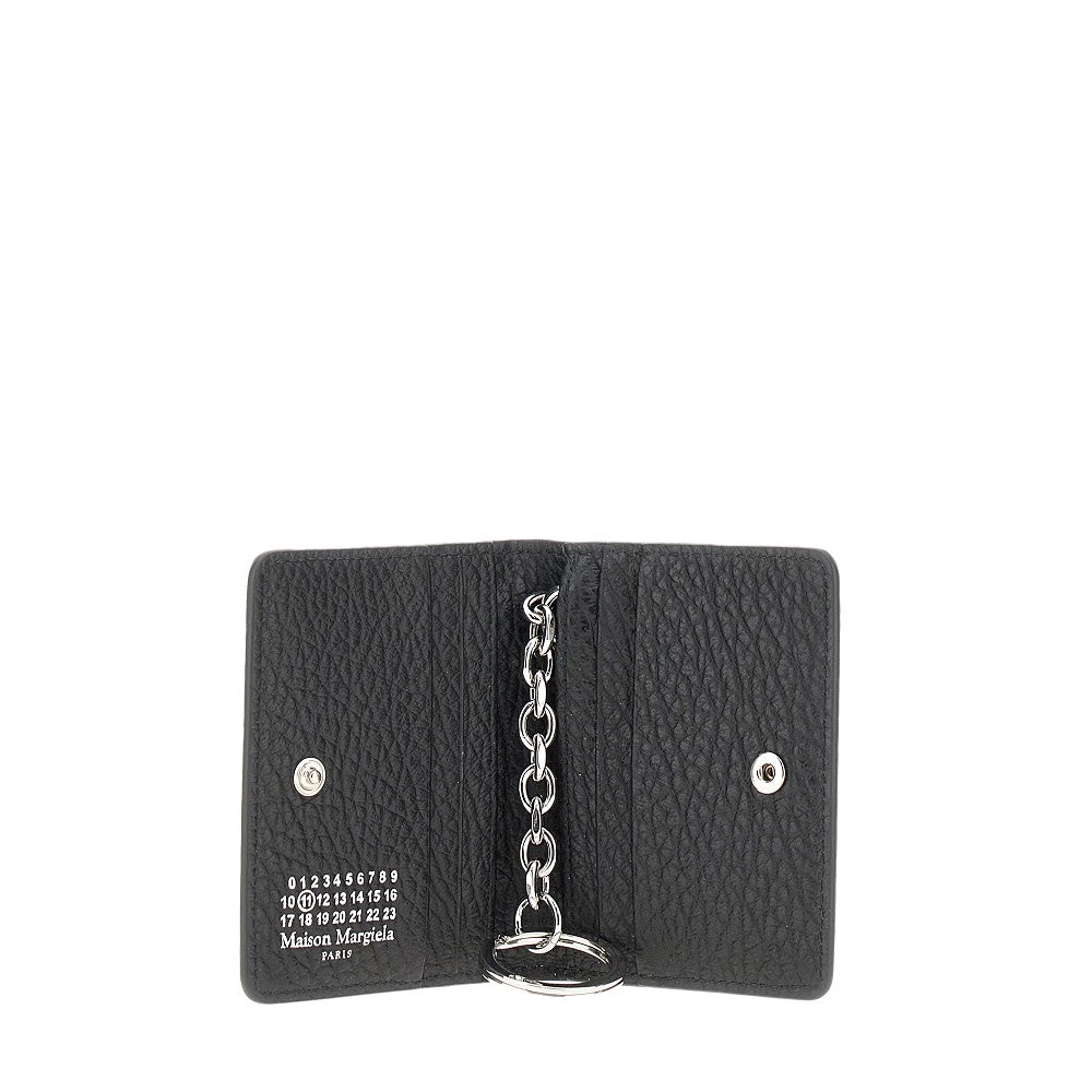 Maison Margiela Women Leather Cardholder With Key-Ring