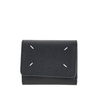 Maison Margiela Men Grained Leather Tri-Fold Wallet