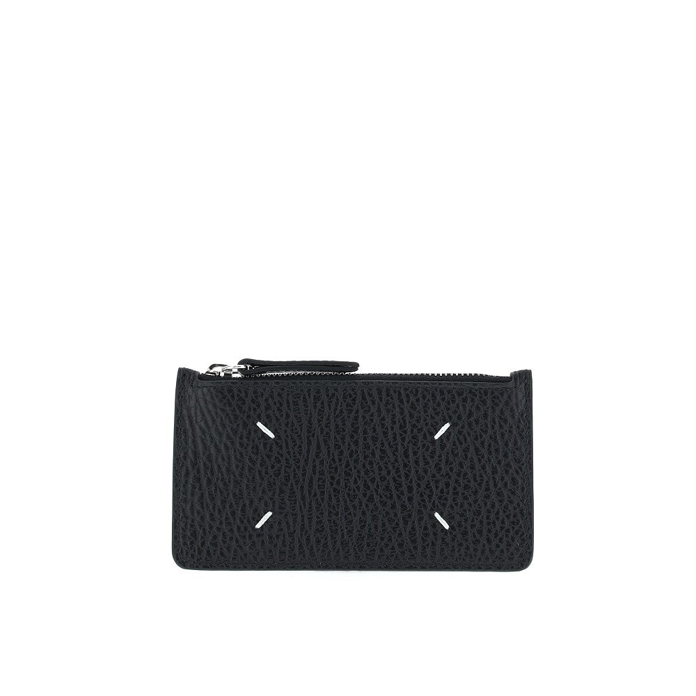 Maison Margiela Women Grained Leather Zippered Cardholder