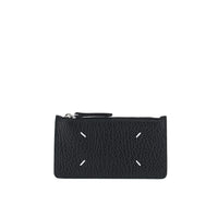 Maison Margiela Women Grained Leather Zippered Cardholder