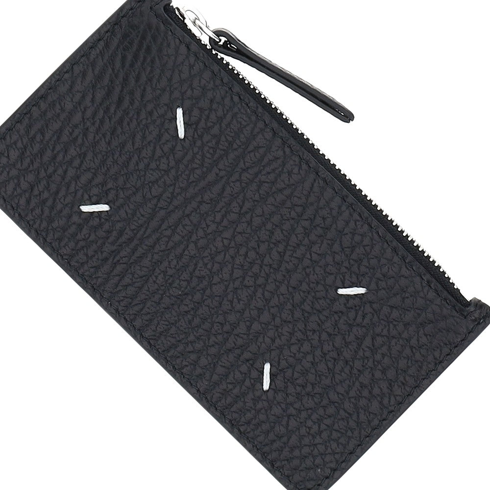 Maison Margiela Women Grained Leather Zippered Cardholder