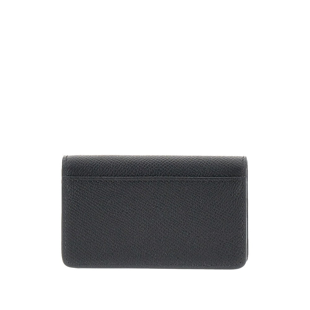 Maison Margiela Men Grained Leather Cardholder With Flap