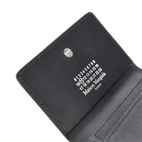 Maison Margiela Men Grained Leather Cardholder With Flap