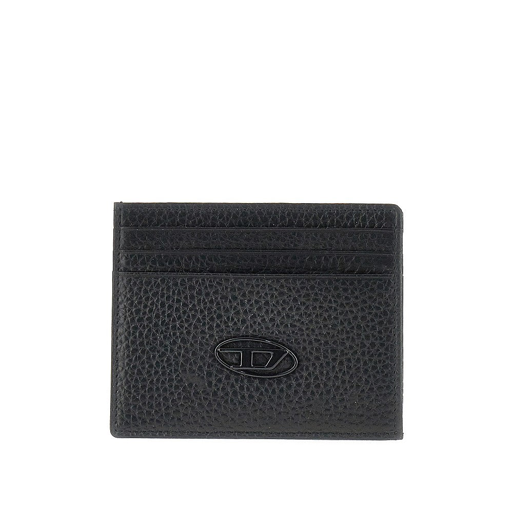 Diesel Men Grained Leather Cardholder