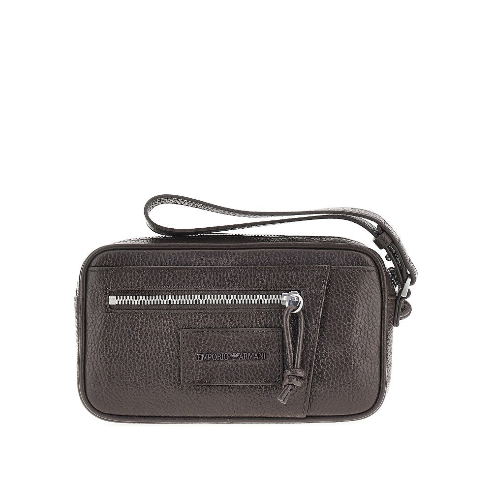 EMPORIO ARMANI Emporio Armani Men Grained Leather Pouch