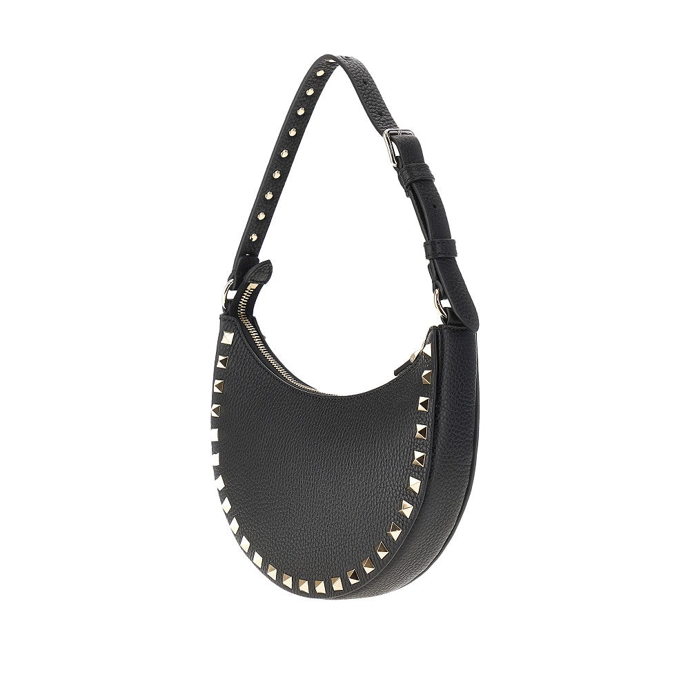 Valentino Garavani Women Grain Leather Mini 'Rockstud' Hobo Bag