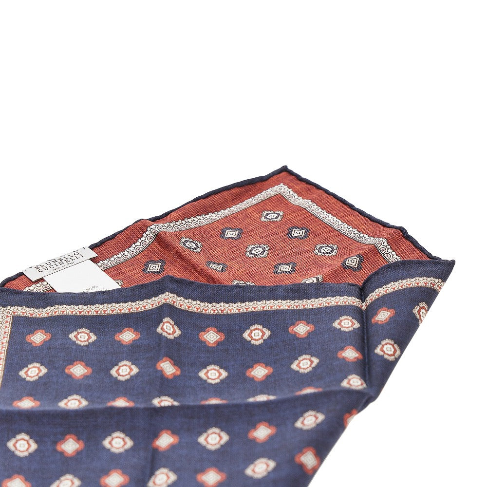 Brunello Cucinelli Men Jacquard Silk Pocket Square