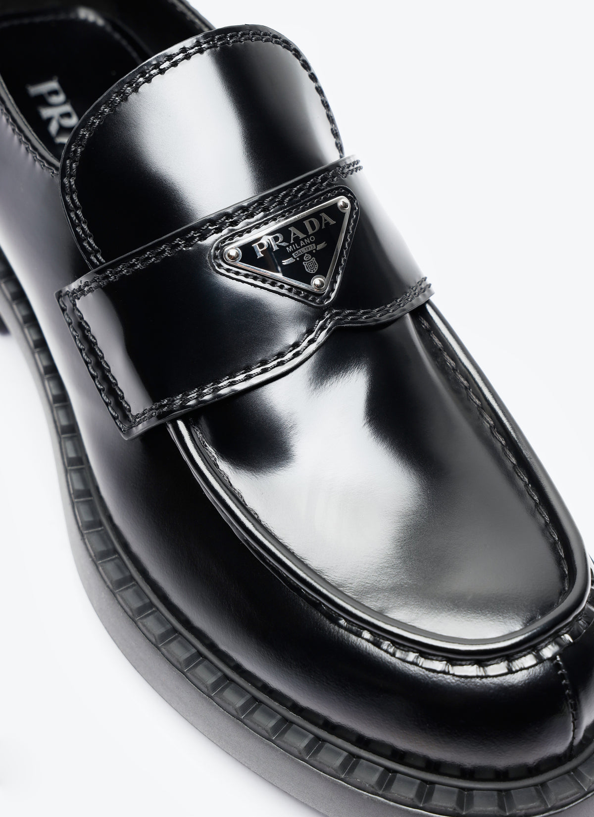 Prada Prada Men Chocolate Loafers