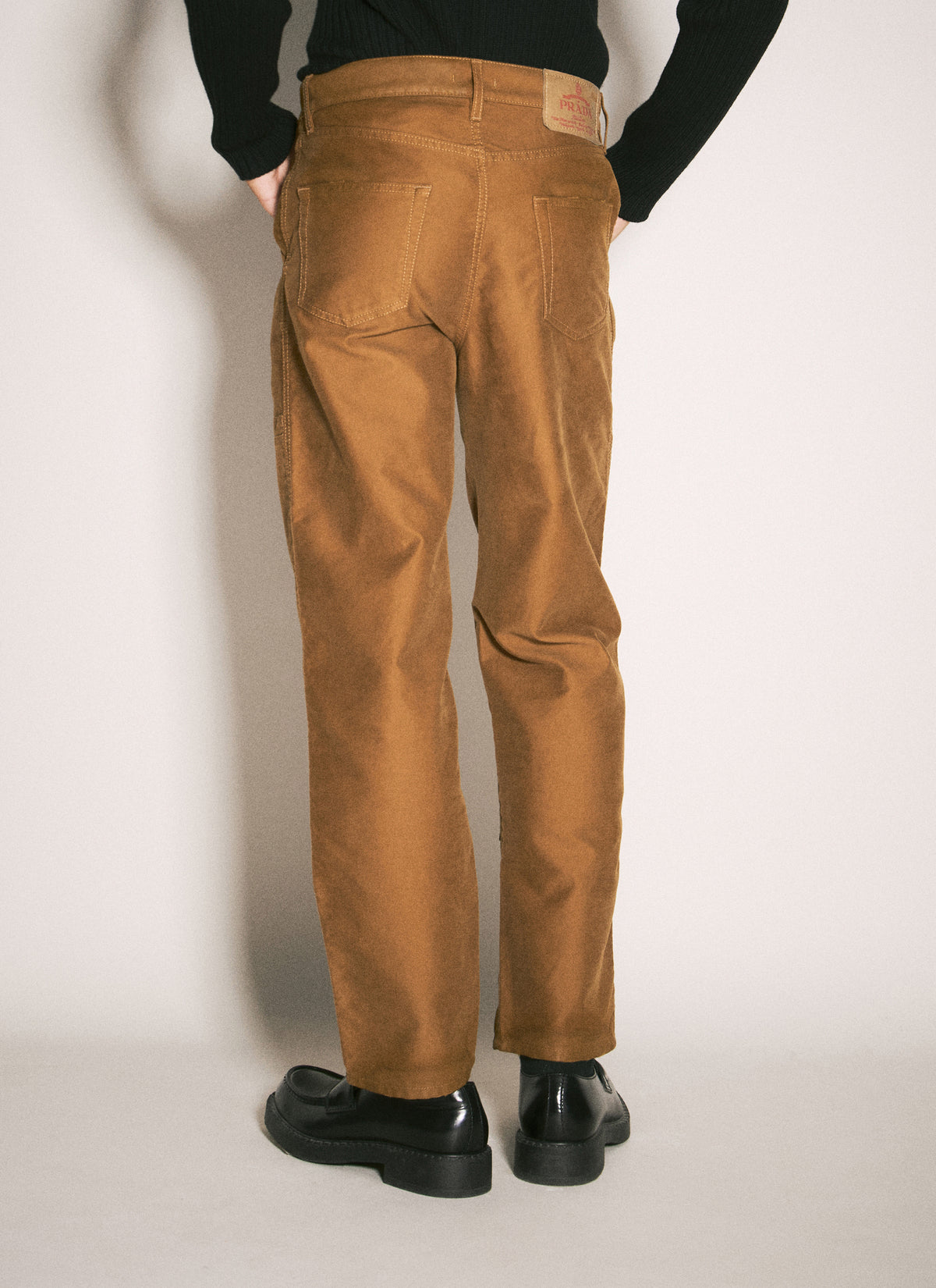 Prada Men Moleskin Cargo Pants