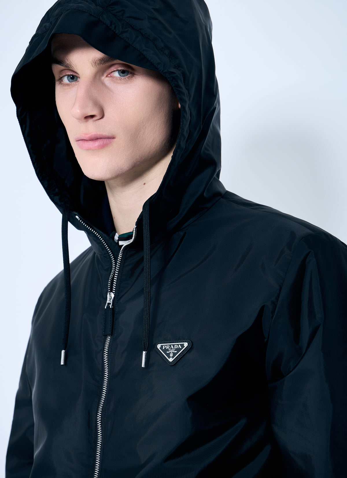 Prada Men Re-Nylon Hooded Jacket