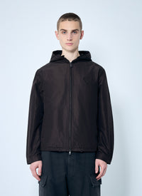 Prada Men Silk Hooded Jacket