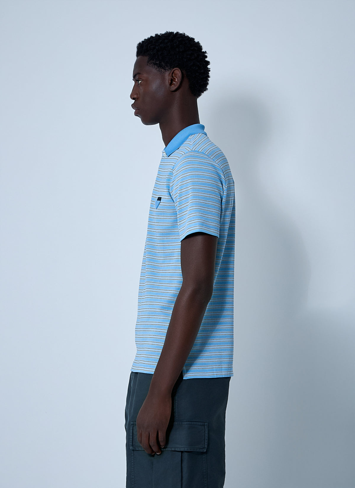 Prada Prada Men Logo Motif Polo Shirt