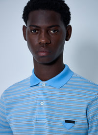 Prada Prada Men Logo Motif Polo Shirt