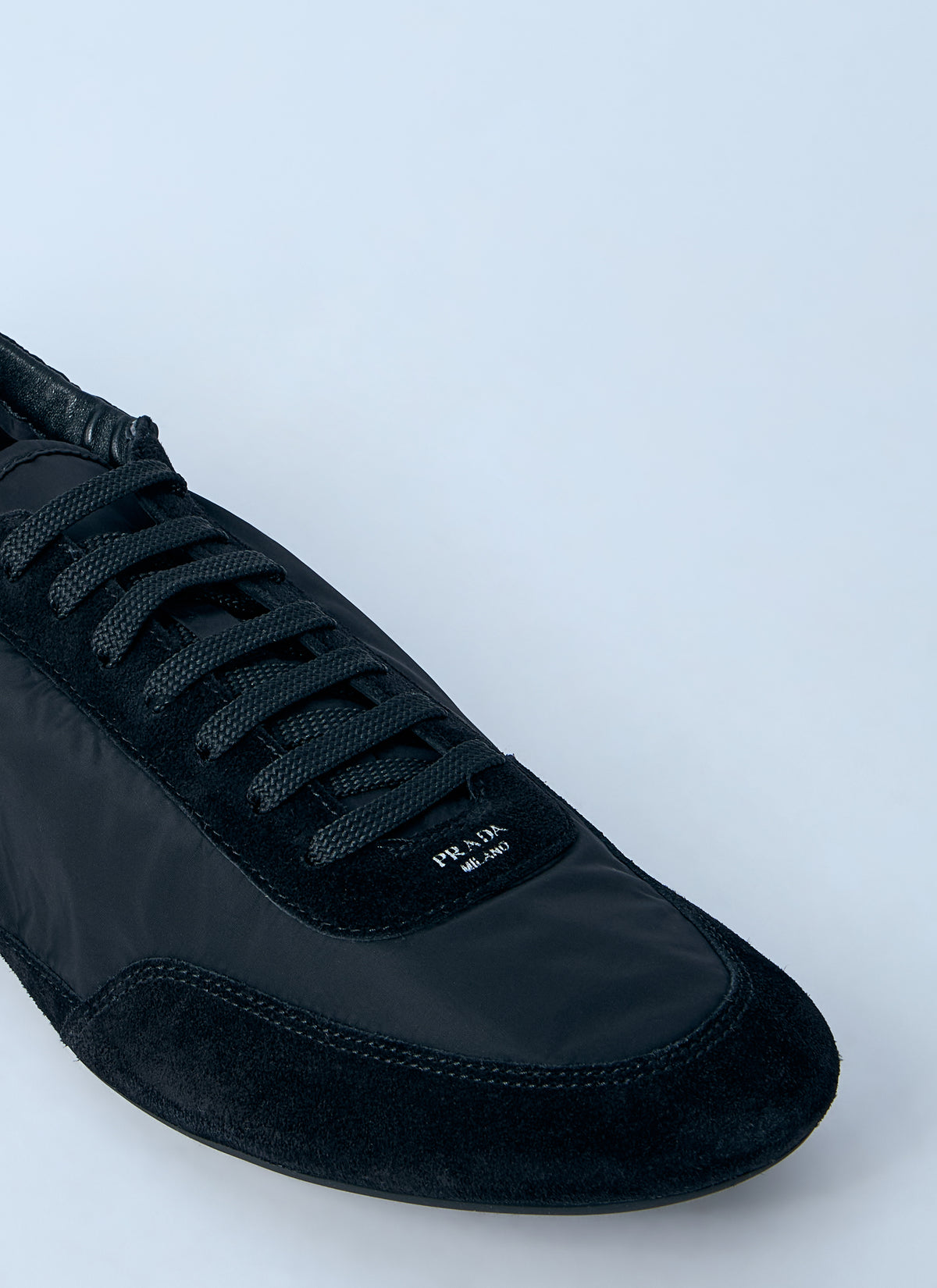 Prada Prada Men Collapse Re-Nylon And Suede Sneakers