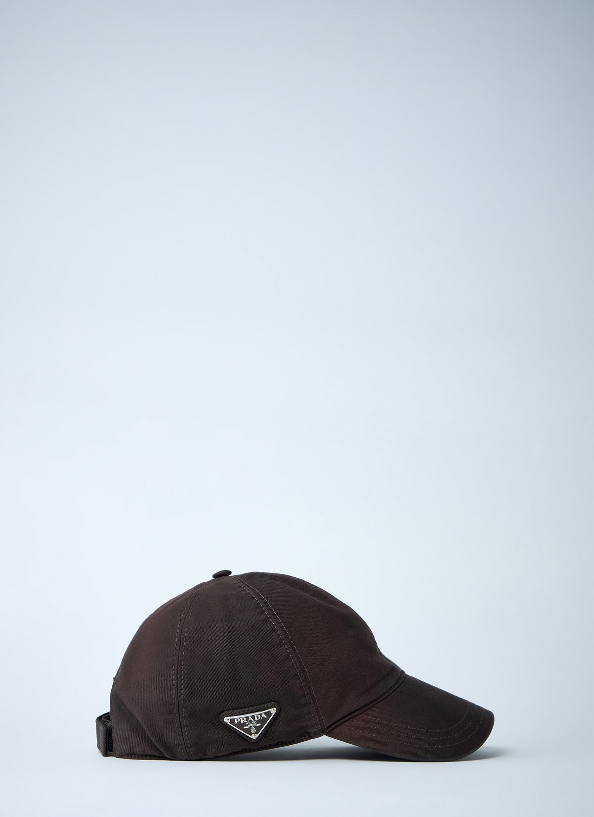 Prada Men Logo Plaque Baseball Cap