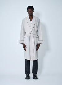 Prada Men Limestone Robe Coat