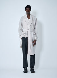 Prada Men Limestone Robe Coat