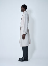 Prada Men Limestone Robe Coat