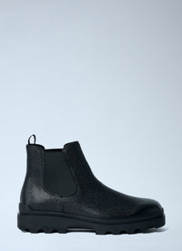 Prada Prada Men Stamped Leather Boots
