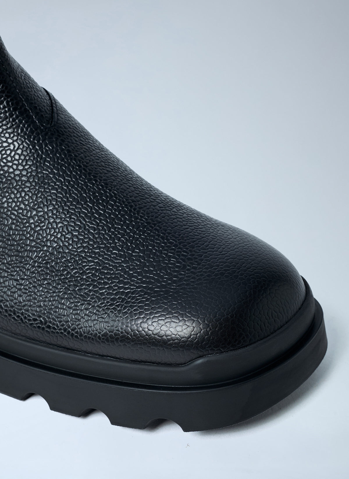 Prada Prada Men Stamped Leather Boots