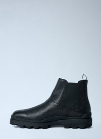 Prada Prada Men Stamped Leather Boots