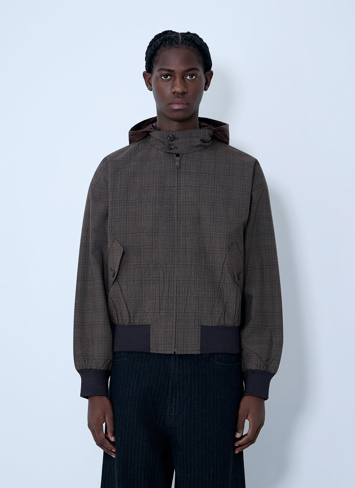 Prada Men Hooded Wool Jacket